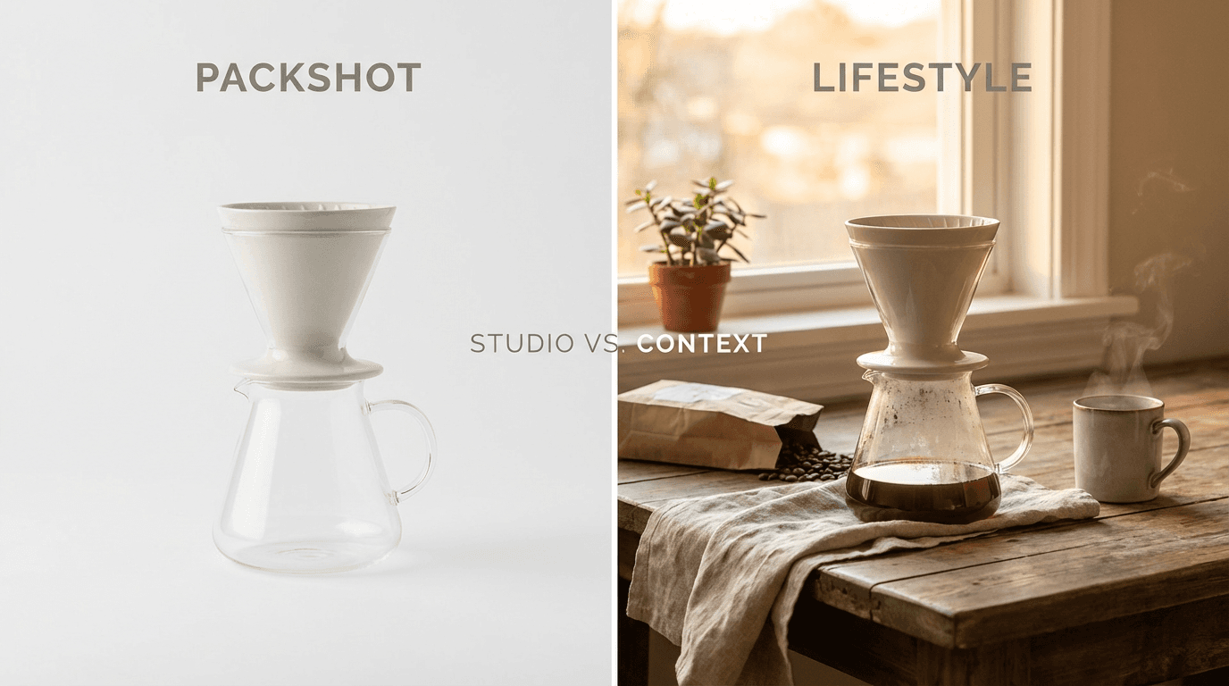 Packshot vs lifestyle photo: which format boosts your e-commerce sales?